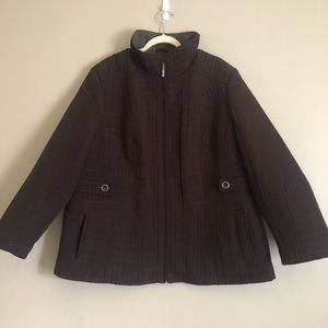 Gallery Woman Jacket, 3XL, Brown, Like New